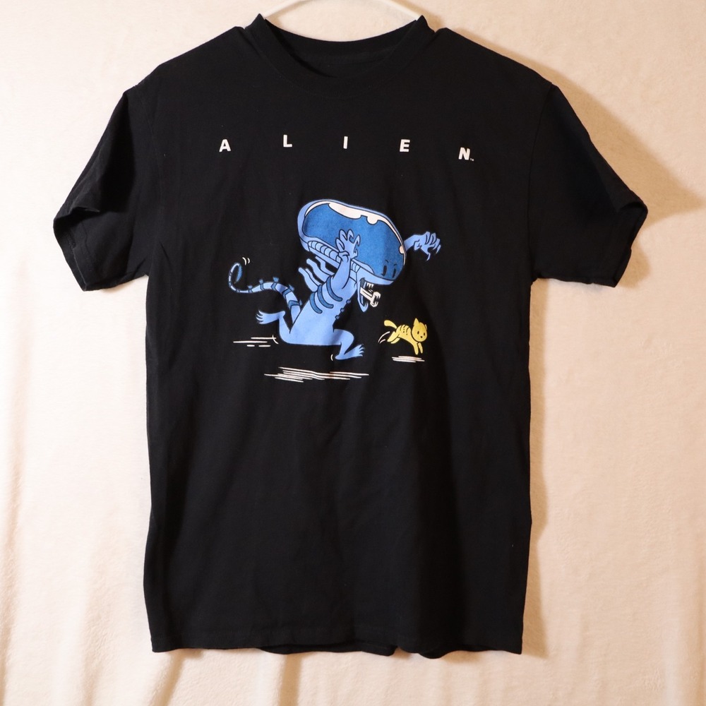 Alien T Shirt Mens Black Large Xenomorph Ripple Junction Medium